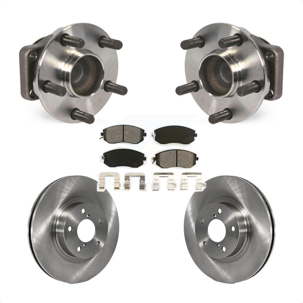 Hub Bearing Disc Brake Rotor & Pad Front Kit For 2013-2016 Scion FR-S Subaru BRZ
