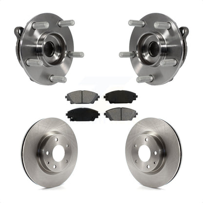 Hub Bearing Assembly Disc Brake Rotors And Pads Front Kit For Mazda 3 CX-3 Sport