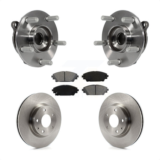 Hub Bearing Assembly Disc Brake Rotors And Pads Front Kit For Mazda 3 CX-3 Sport