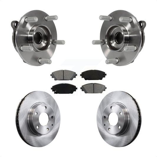 Hub Bearing Assembly Disc Brake Rotors And Pads Front Kit For Mazda 3 CX-3 Sport