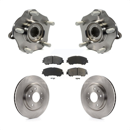 Hub Bearing Assembly Brake Rotor & Pads Front Kit For Nissan Rogue Sport Qashqai