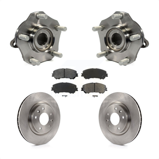 Hub Bearing Assembly Brake Rotor & Pads Front Kit For Nissan Rogue Sport Qashqai