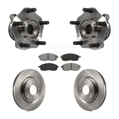 Hub Bearing Brake Rotor & Pad Front Kit For 2017-2019 Nissan Sentra Turbocharged