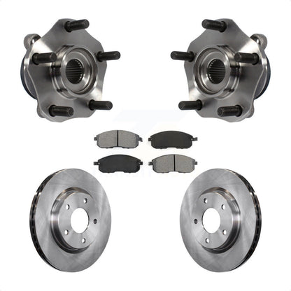 Hub Bearing Assembly Disc Brake Rotors And Pads Front Kit For Nissan Sentra