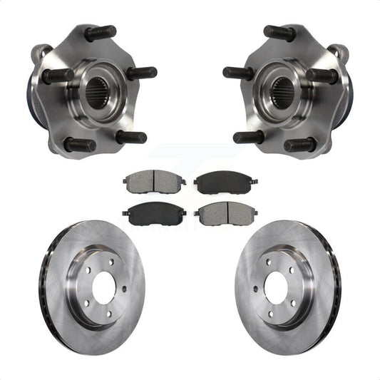 Hub Bearing Assembly Disc Brake Rotors And Pads Front Kit For Nissan Sentra