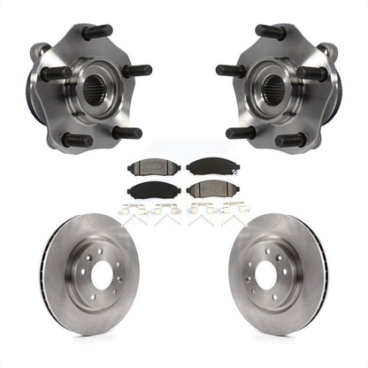 Hub Bearing Assembly Disc Brake Rotors And Pads Front Kit For Nissan LEAF