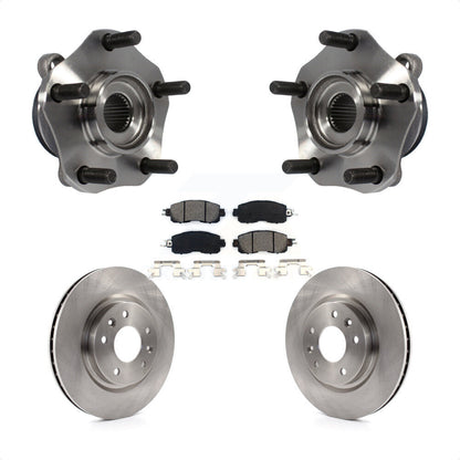 Hub Bearing Assembly Disc Brake Rotors And Pads Front Kit For Nissan LEAF