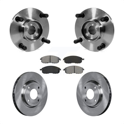 Hub Bearing Assembly Disc Brake Rotors And Pads Front Kit For Nissan Versa Cube