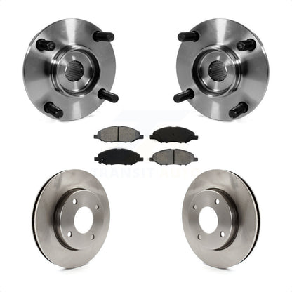 Hub Bearing Assembly Disc Brake Rotors And Pads Front Kit For Nissan Versa