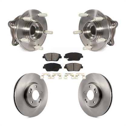 Hub Bearing Assembly Disc Brake Rotors And Pads Front Kit For Hyundai Sonata