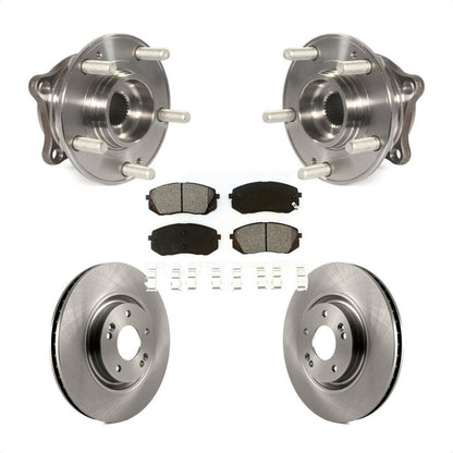 Hub Bearing Disc Brake Rotor Pad Front Kit For Hyundai Tucson Sonata Kia Cadenza