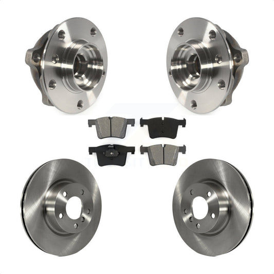 Hub Bearing Assembly Disc Brake Rotors And Pads Front Kit For BMW X3 X4
