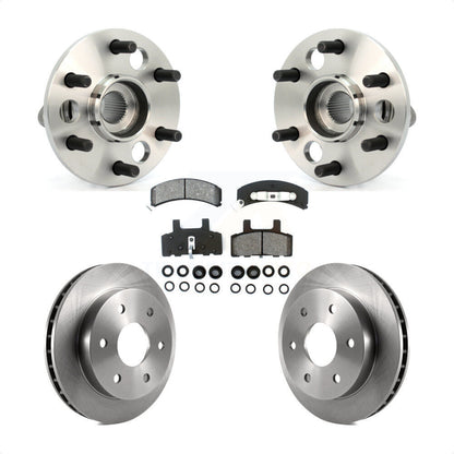 Hub Bearing Brake Rotor And Pad Front Kit For K1500 GMC Chevrolet K2500 Suburban