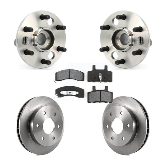 Hub Bearing Brake Rotor And Pad Front Kit For Chevrolet K2500 Suburban K1500 GMC