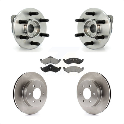 Hub Bearing Assembly Disc Brake Rotor And Pad Front Kit For Dodge Dakota Durango
