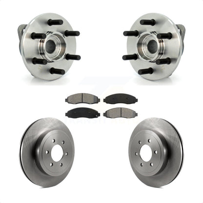 Hub Bearing Disc Brake Rotor Pad Front Kit For Dodge Dakota 4WD with 2-Wheel ABS
