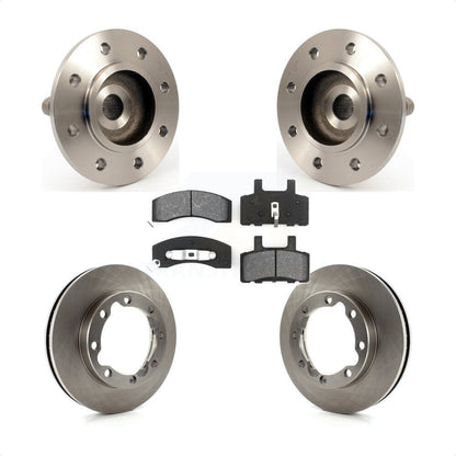 Hub Bearing Brake Rotor Pad Front Kit For 99 Dodge Ram 2500 4WD with 2-Wheel ABS