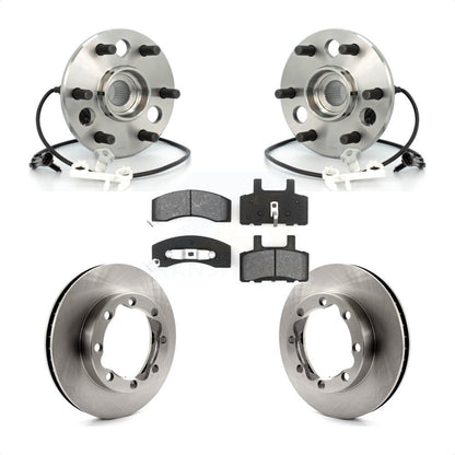 Hub Bearing Brake Rotor Pad Front Kit For Chevrolet Tahoe 4WD with DIESEL engine