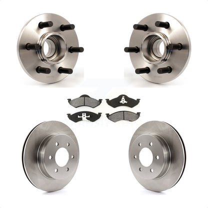 Hub Bearing Assembly Brake Rotor And Pad Front Kit For 1999 Dodge Dakota Durango