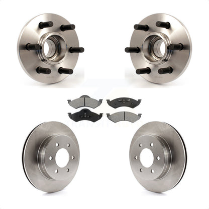 Hub Bearing Disc Brake Rotor & Pads Front Kit For 2000-2002 Dodge Dakota Durango
