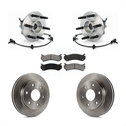Hub Bearing Brake Rotor Pad Front Kit For Chevrolet GMC Silverado 1500 Sierra XL