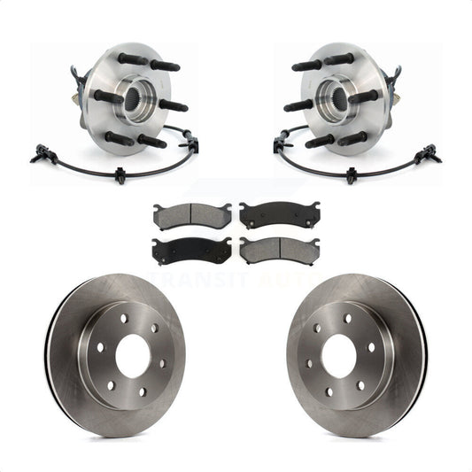 Hub Bearing Brake Rotor Pad Front Kit For Chevrolet GMC Silverado 1500 Sierra XL