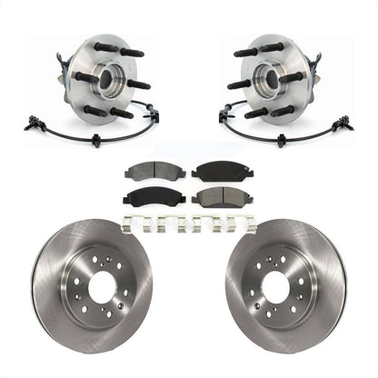 Hub Bearing Brake Rotor & Pads Front Kit For Chevrolet GMC Silverado 1500 Sierra
