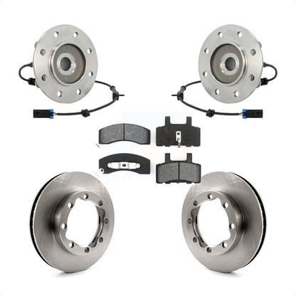 Hub Bearing Brake Rotor Pads Front Kit For K2500 Chevrolet GMC K3500 K1500 Tahoe
