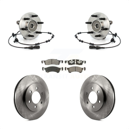 Hub Bearing Disc Brake Rotor Pad Front Kit For Ford Expedition Lincoln Navigator