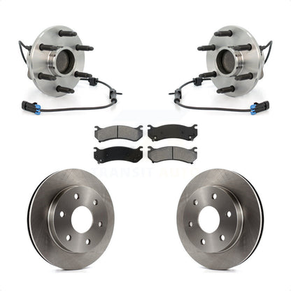 Hub Bearing Disc Brake Rotor & Pads Front Kit For Chevrolet Astro GMC Safari RWD