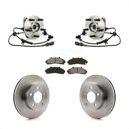 Hub Bearing Disc Brake Rotor Pad Front Kit For Ford Explorer Mercury Mountaineer