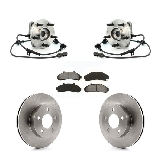 Hub Bearing Disc Brake Rotor Pad Front Kit For Ford Explorer Mercury Mountaineer