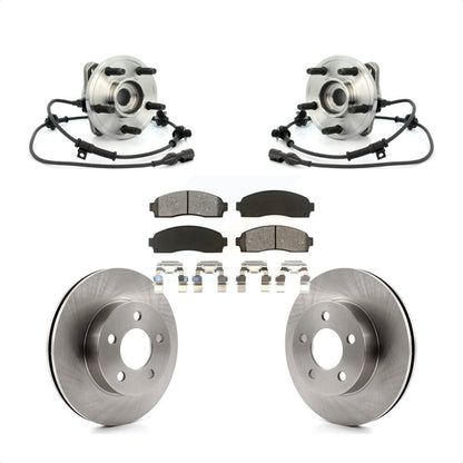 Hub Bearing Assembly Disc Brake Rotor And Pad Front Kit For 2003 Ford Ranger 4WD