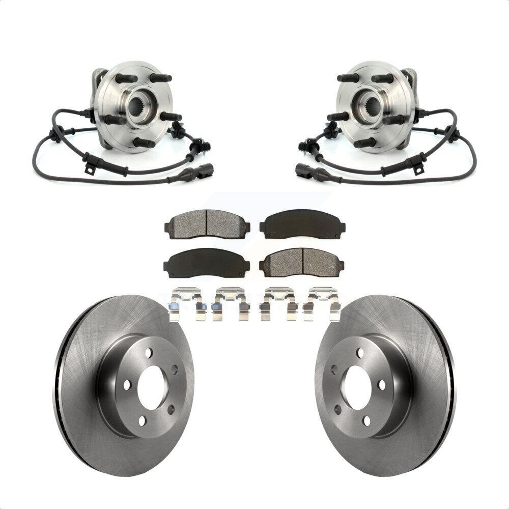 Hub Bearing Brake Rotor Pads Front Kit For Ford Ranger Explorer Sport Trac Mazda