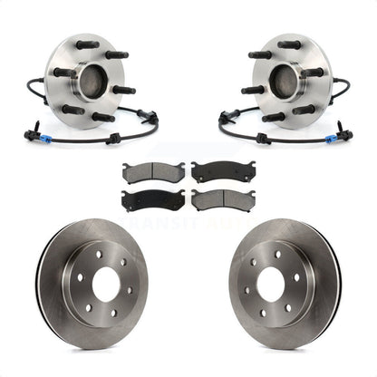 Hub Bearing Brake Rotor Pad Front Kit For Chevrolet GMC Silverado 1500 Sierra XL