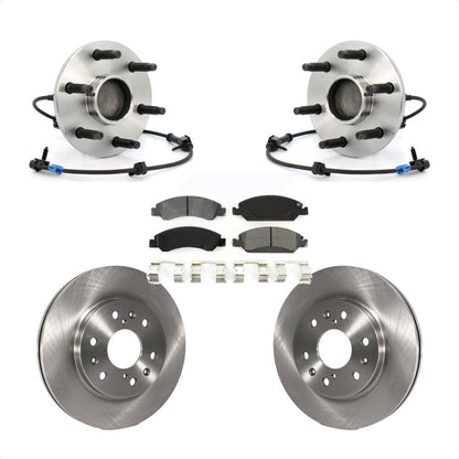 Hub Bearing Brake Rotor & Pads Front Kit For Chevrolet GMC Silverado 1500 Sierra