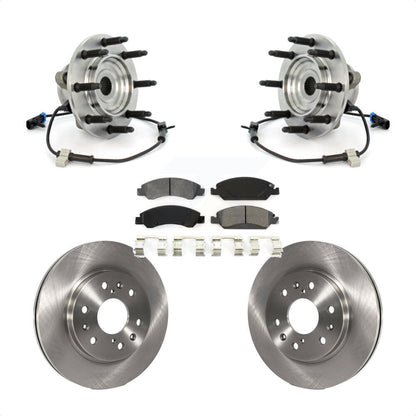 Hub Bearing Brake Rotor & Pads Front Kit For Chevrolet GMC Silverado 1500 Sierra