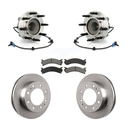 Hub Bearing Disc Brake Rotor Pad Front Kit For Chevrolet Express 4500 GMC Savana