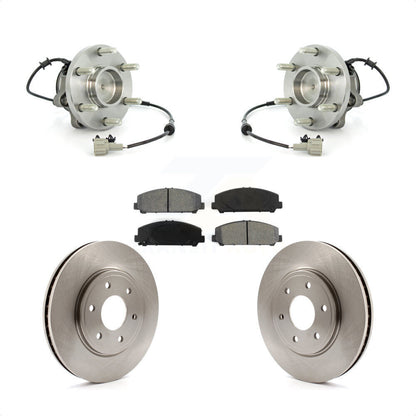 Hub Bearing Assembly Disc Brake Rotors And Pads Front Kit For Suzuki Equator