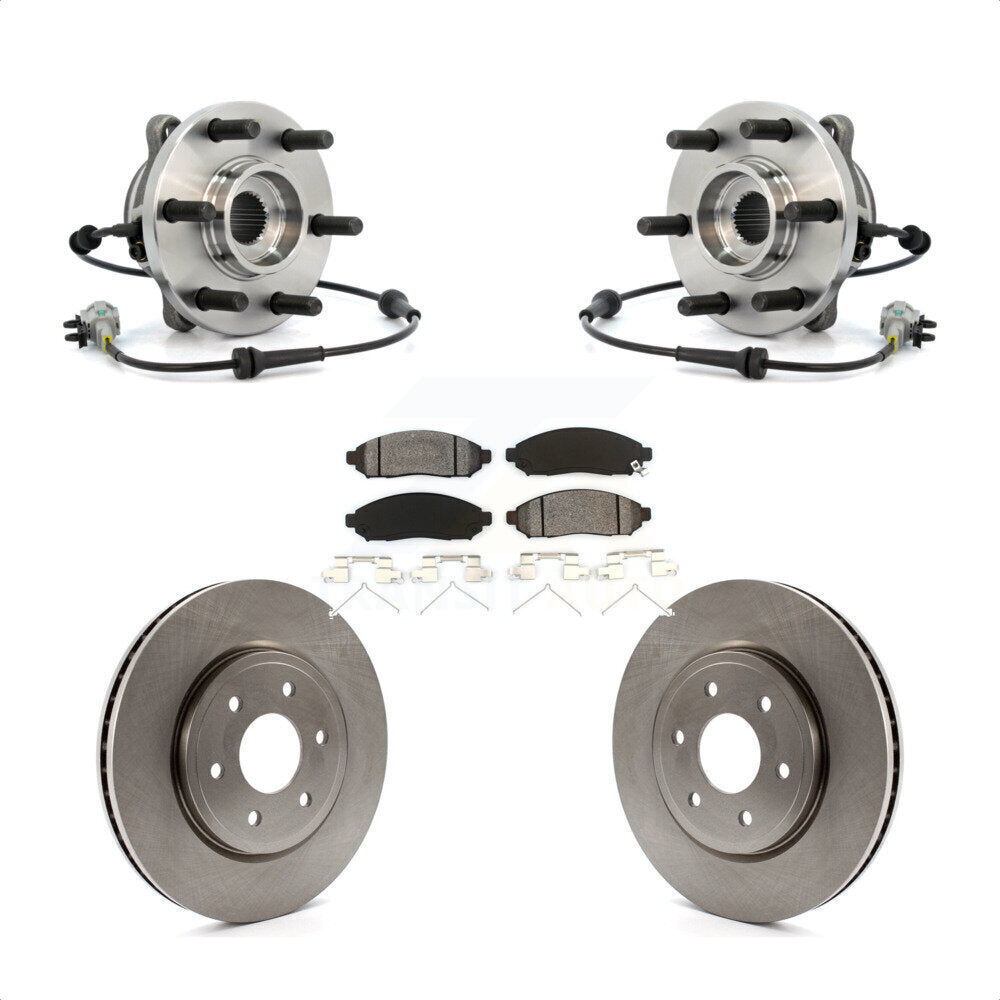 Hub Bearing Disc Brake Rotor Pad Front Kit For Nissan Frontier Pathfinder Xterra