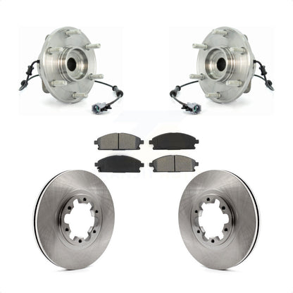 Hub Bearing Disc Brake Rotor & Pad Front Kit For 2004 Nissan Pathfinder To 07 04