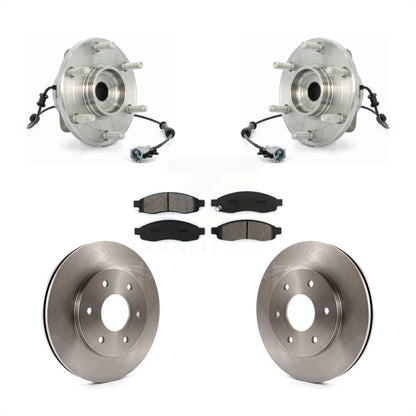 Hub Bearing Brake Rotor & Pads Front Kit For Nissan TITAN Pathfinder Armada QX56