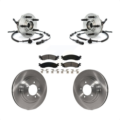Hub Bearing Disc Brake Rotor Pads Front Kit For Ford Explorer Sport Trac Mercury