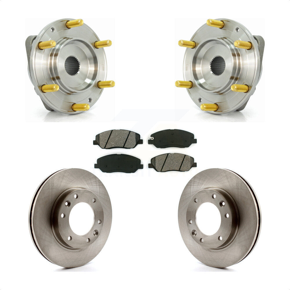 Hub Bearing Assembly Brake Rotor Pads Front Kit For Kia Sedona Hyundai Entourage