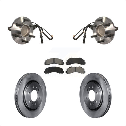 Hub Bearing Brake Rotor Pads Front Kit For Ford Expedition Lincoln Navigator RWD