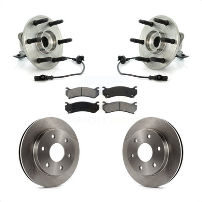 Hub Bearing Assembly Disc Brake Rotor Pad Front Kit For Chevrolet Silverado 1500