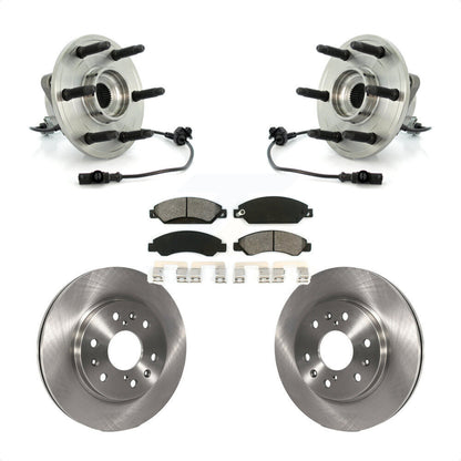 Hub Bearing Brake Rotor Pad Front Kit For Chevrolet Avalanche Cadillac GMC Tahoe