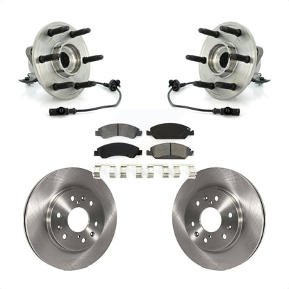 Hub Bearing Brake Rotor Pad Front Kit For Chevrolet GMC Sierra 1500 Silverado XL