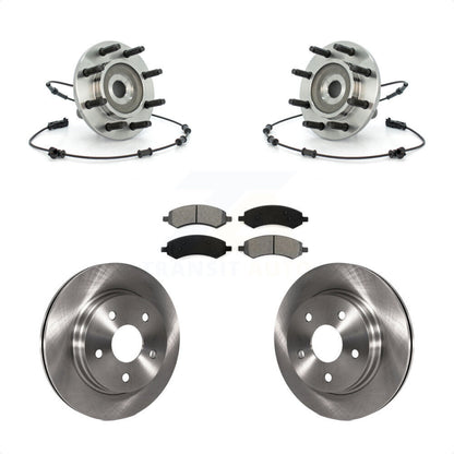 Hub Bearing Brake Rotor Pad Front Kit For 07-08 Dodge Ram 1500 With 8 Lug Wheels
