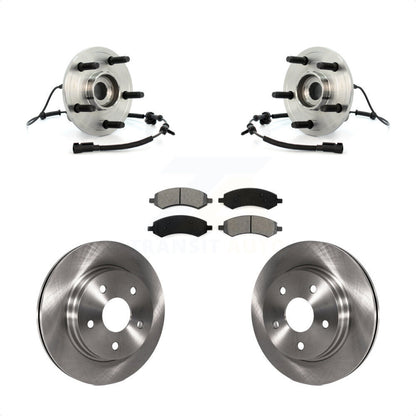 Hub Bearing Assembly Disc Brake Rotors And Pads Front Kit For Dodge Ram 1500